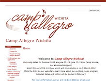 Tablet Screenshot of campallegrowichita.com